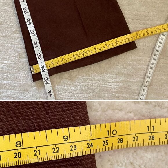 Cache Womens Linen Blend Brown Pants Size 2 - Picture 11 of 14